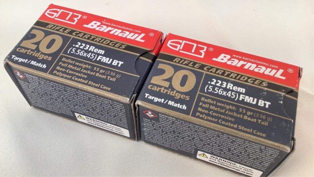 (2 times the bid) Barnaul .223 Rem ammo