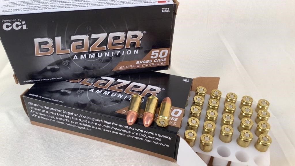 (2 times the bid) Blazer 9mm Luger ammo