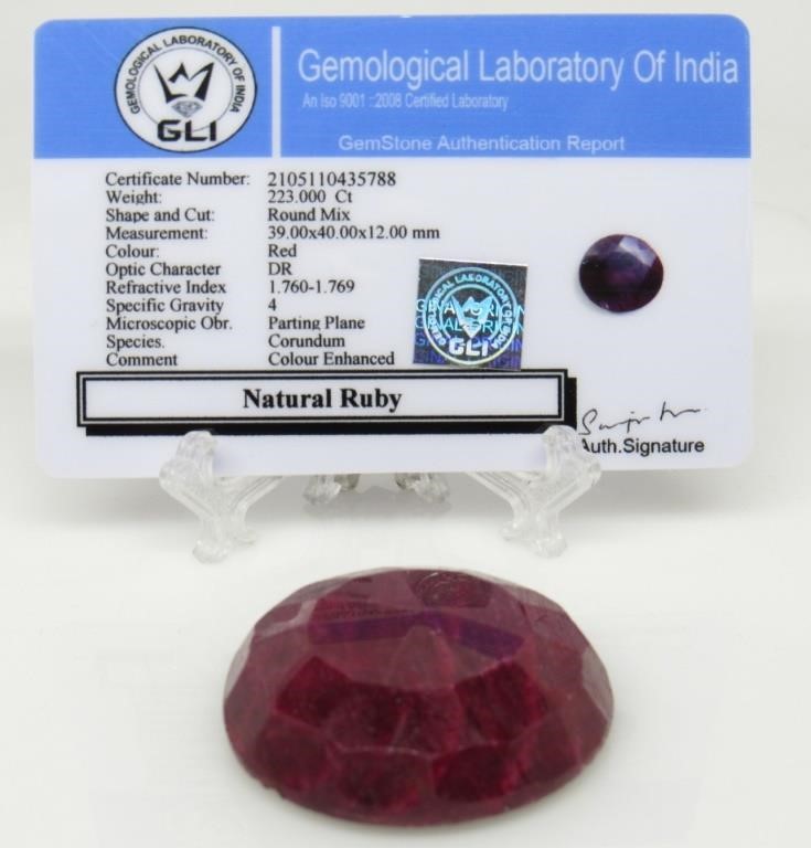 223 ct Ruby Gemstone