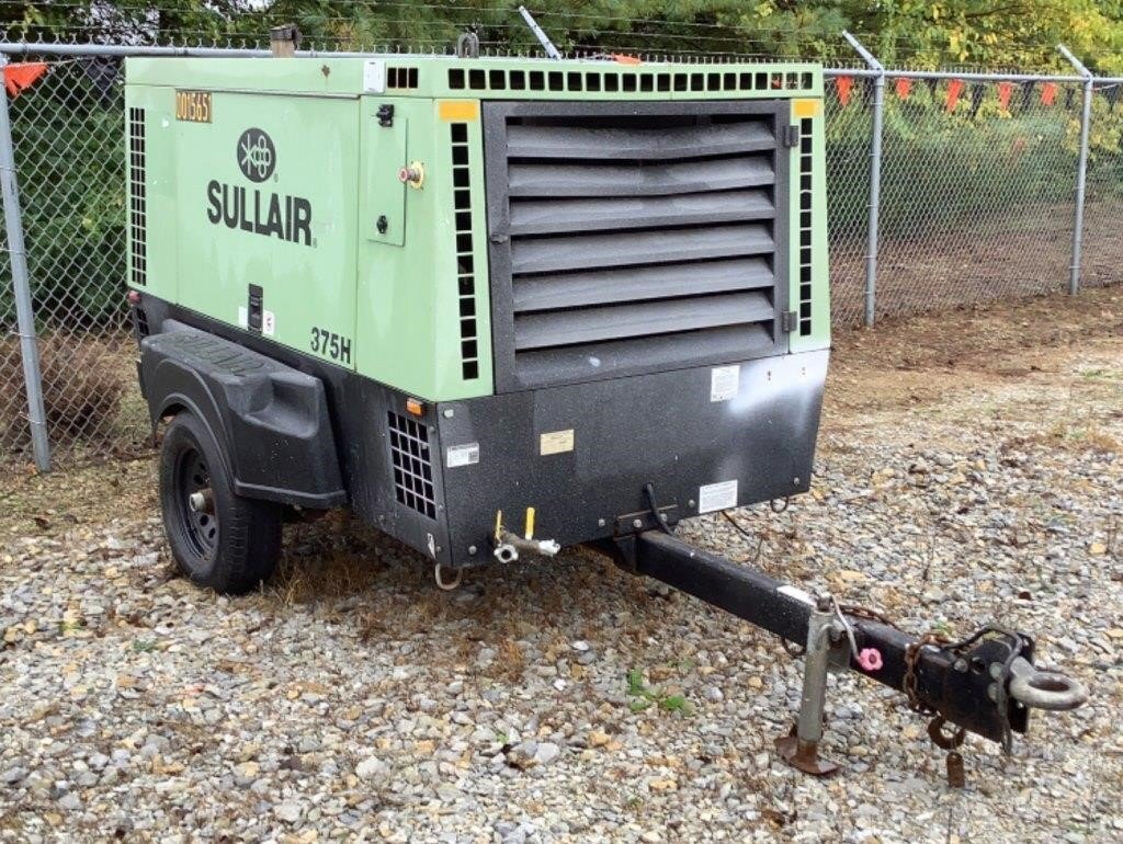 2016 Sullair Trailer Mounted Air Compressor 375DH/