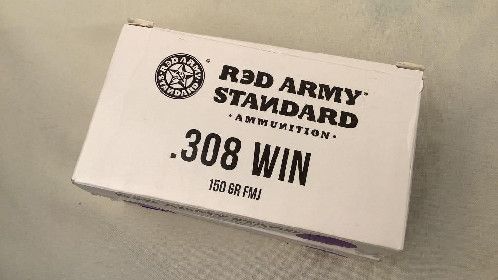 (3x the bid) Red Army Standard .308 Win Ammo