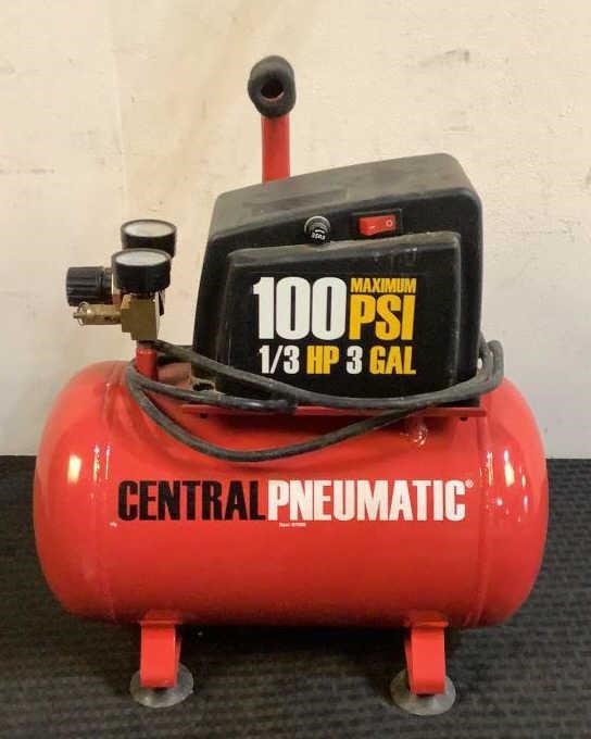 Central Pneumatic 3 Gallon Air Compressor 1/3 HP
