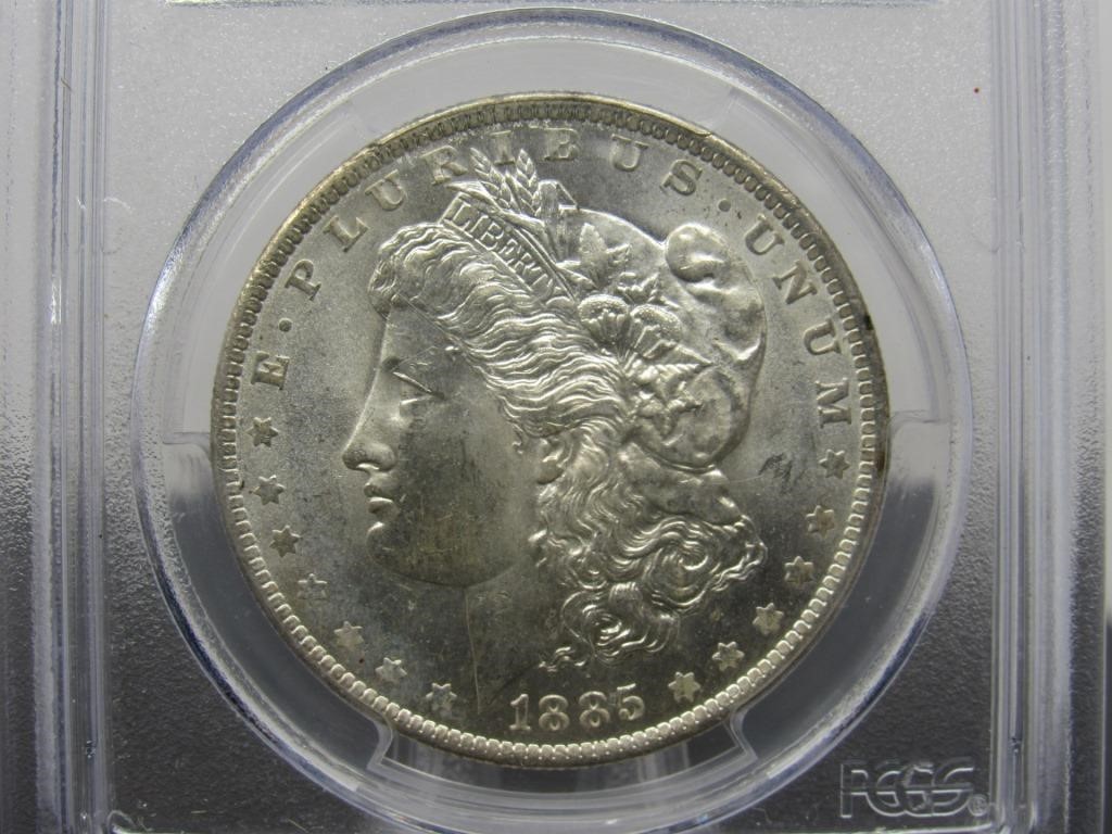 1885 - O Morgan Silver Dollar