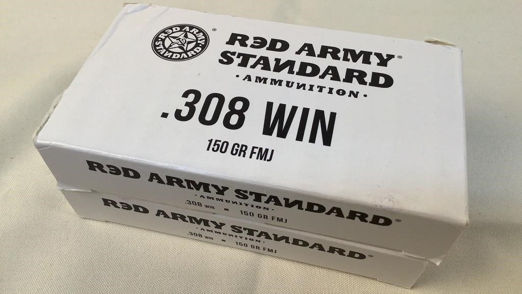 (2 times the bid) Red Standard Army Steel .308 WIN