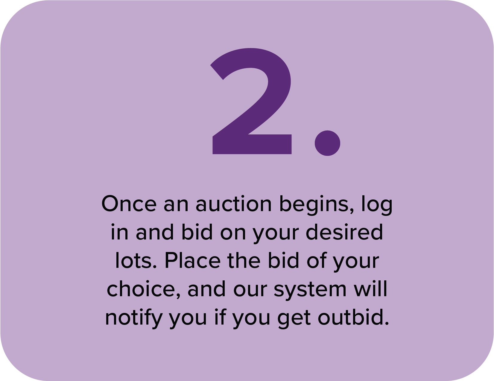 Bid on the lots you want!