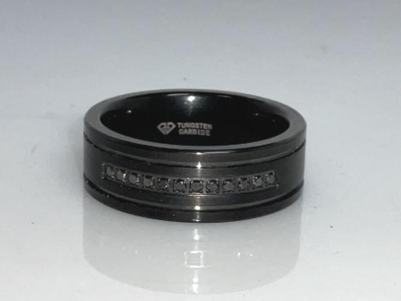 1/10 ct Black Diamond Men's Ring