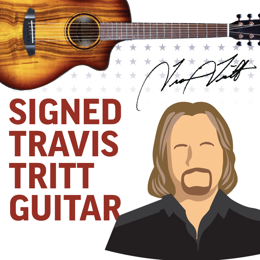 autographed Travis Tritt guitar