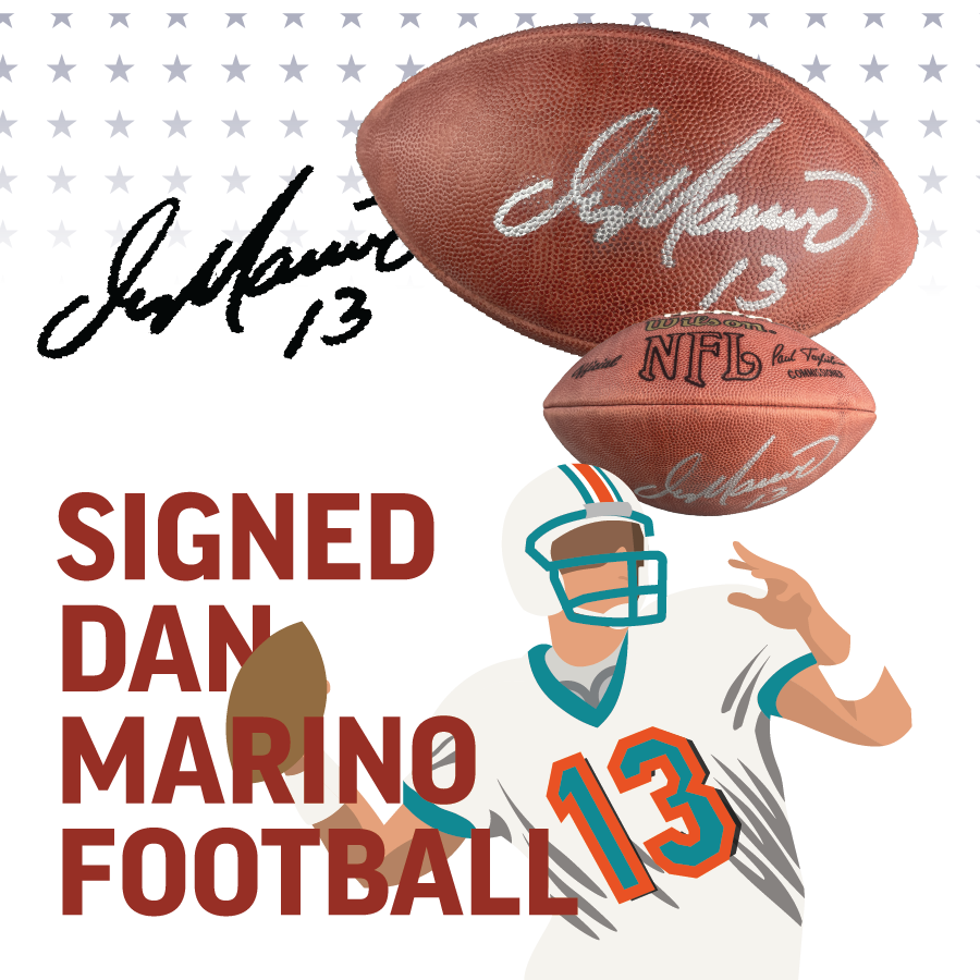 Signed Dan Marino Football