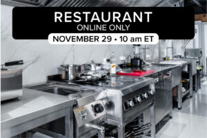 Restaurant Equipment Auction-Nov29-2022