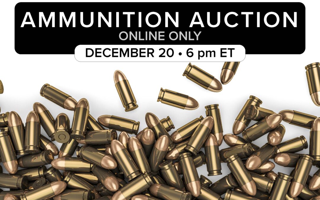 Ammunition Auction -9mm, .308, .45, .223 & more! – Dec.20