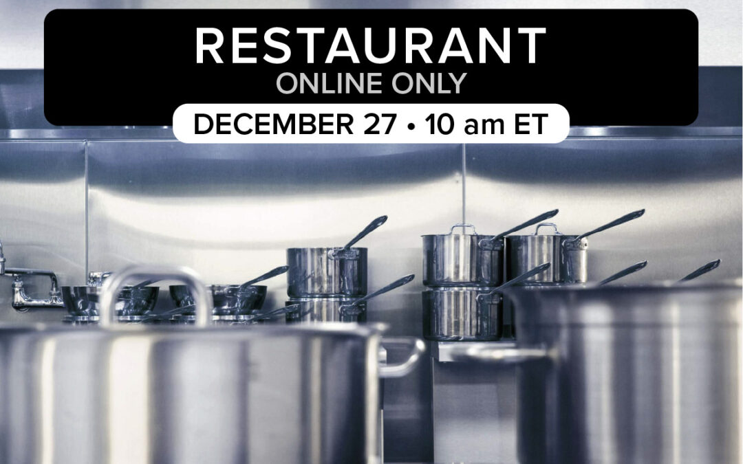 Restaurant Equipment-Dec.27