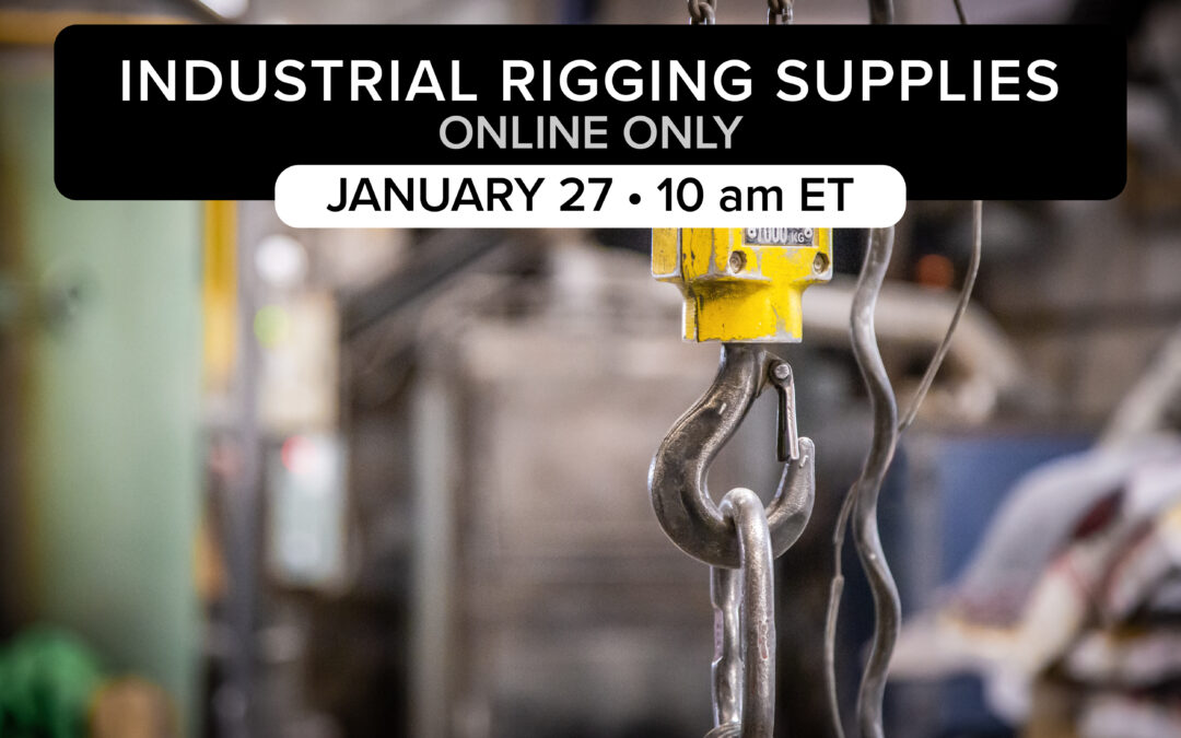 Industrial Rigging Supplies From North Carolina-January 27