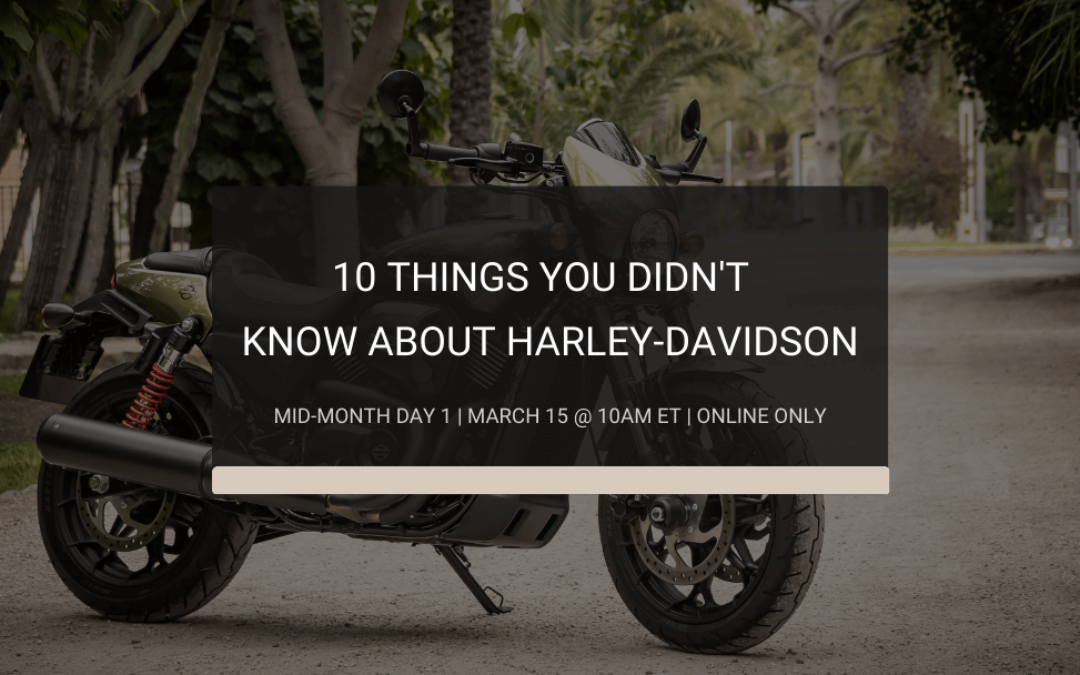 10 Things to Know About Harley Davidson