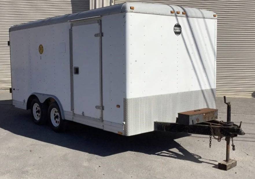 2000 Wells Cargo 16’ Enclosed Cargo Trailer