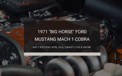 1971 “Big Horse” Mustang Mach 1 Cobra
