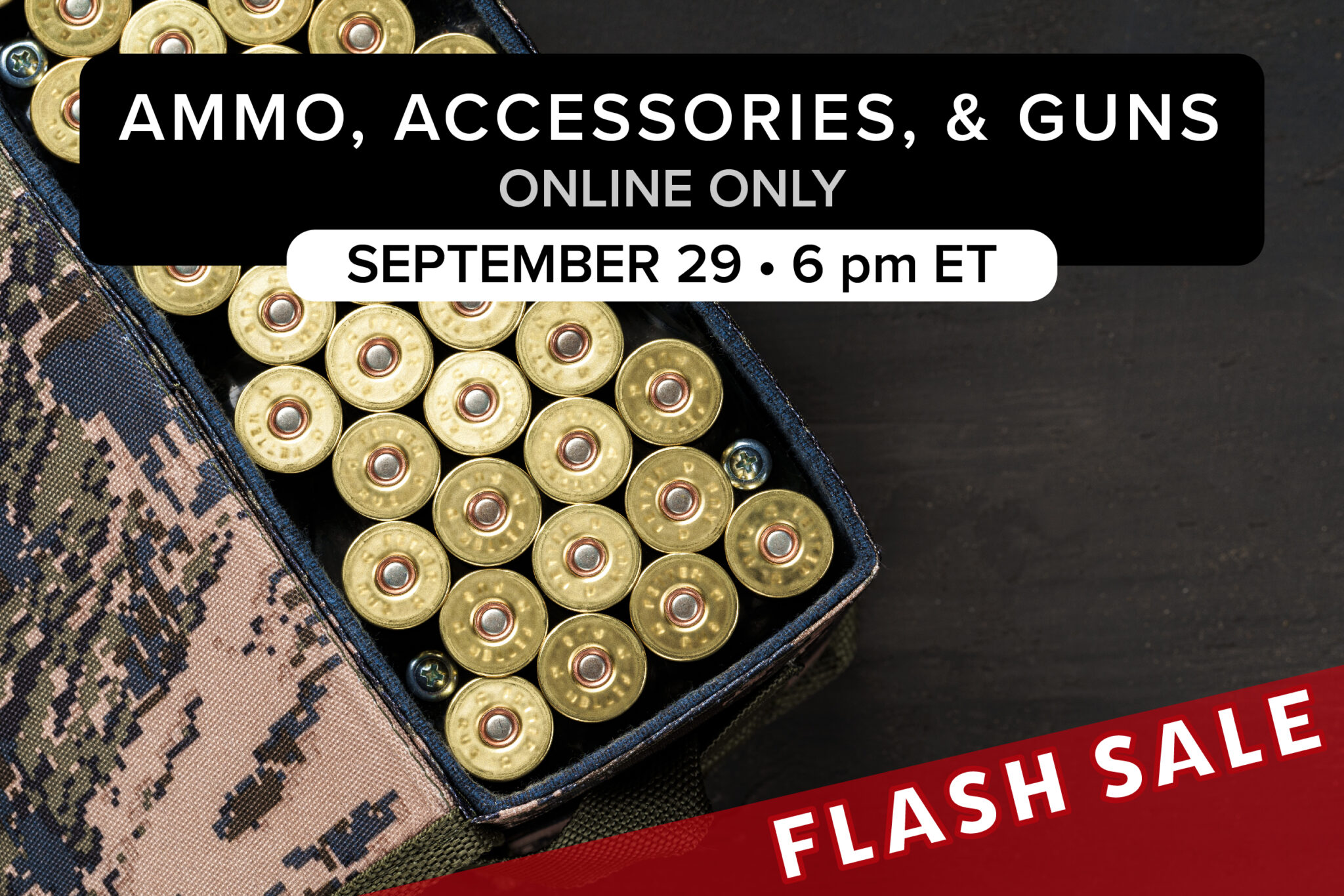 September Ammo Flash Sale | September 29, 2023