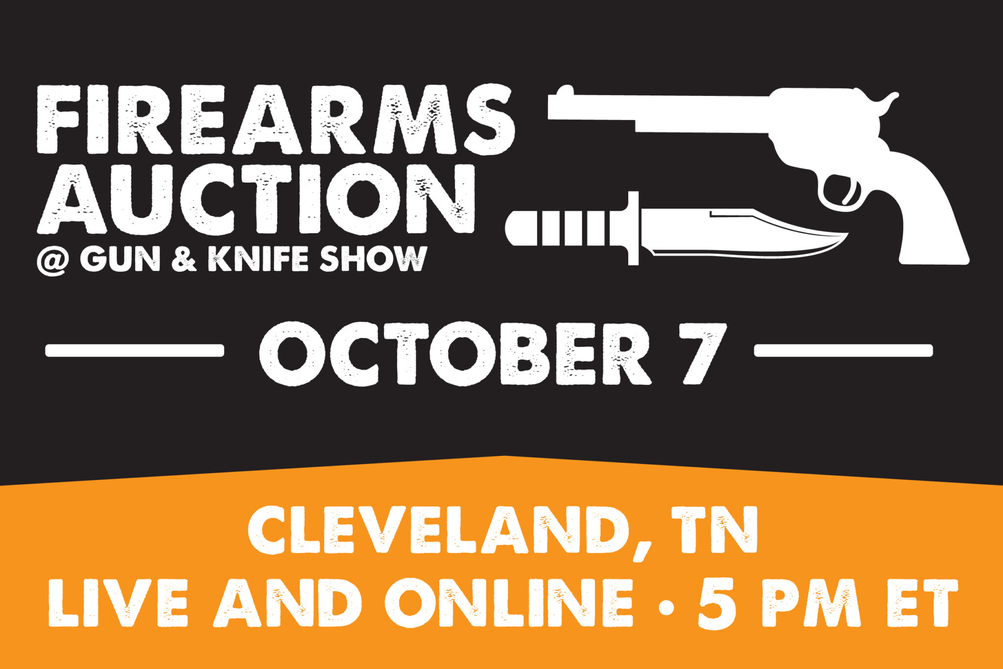 LIVE Firearms Auction at Gun & Knife Show | October 7