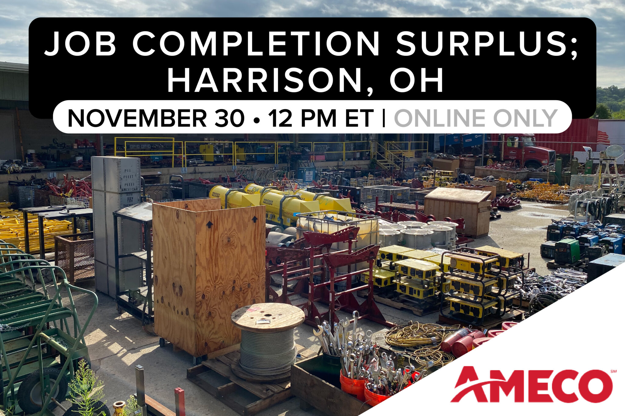 AMECO Surplus Auction | November 30