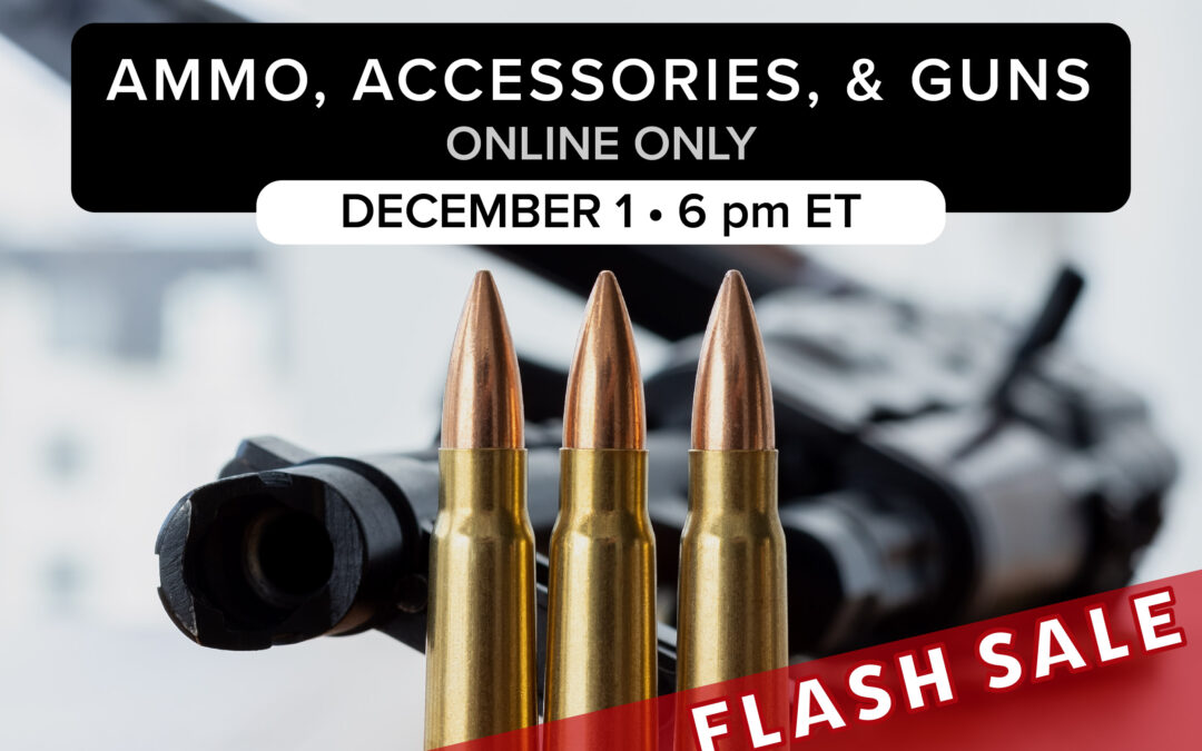 Ammo, Accessories, & Guns Flash Sale | December 1
