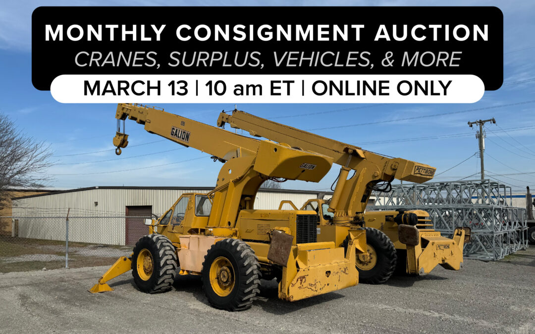 Monthly Consignment Auction | March 13