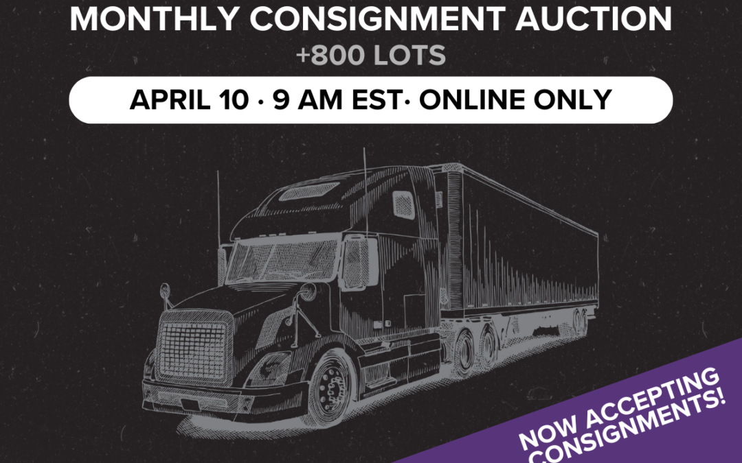 Monthly Consignment Auction | April 10
