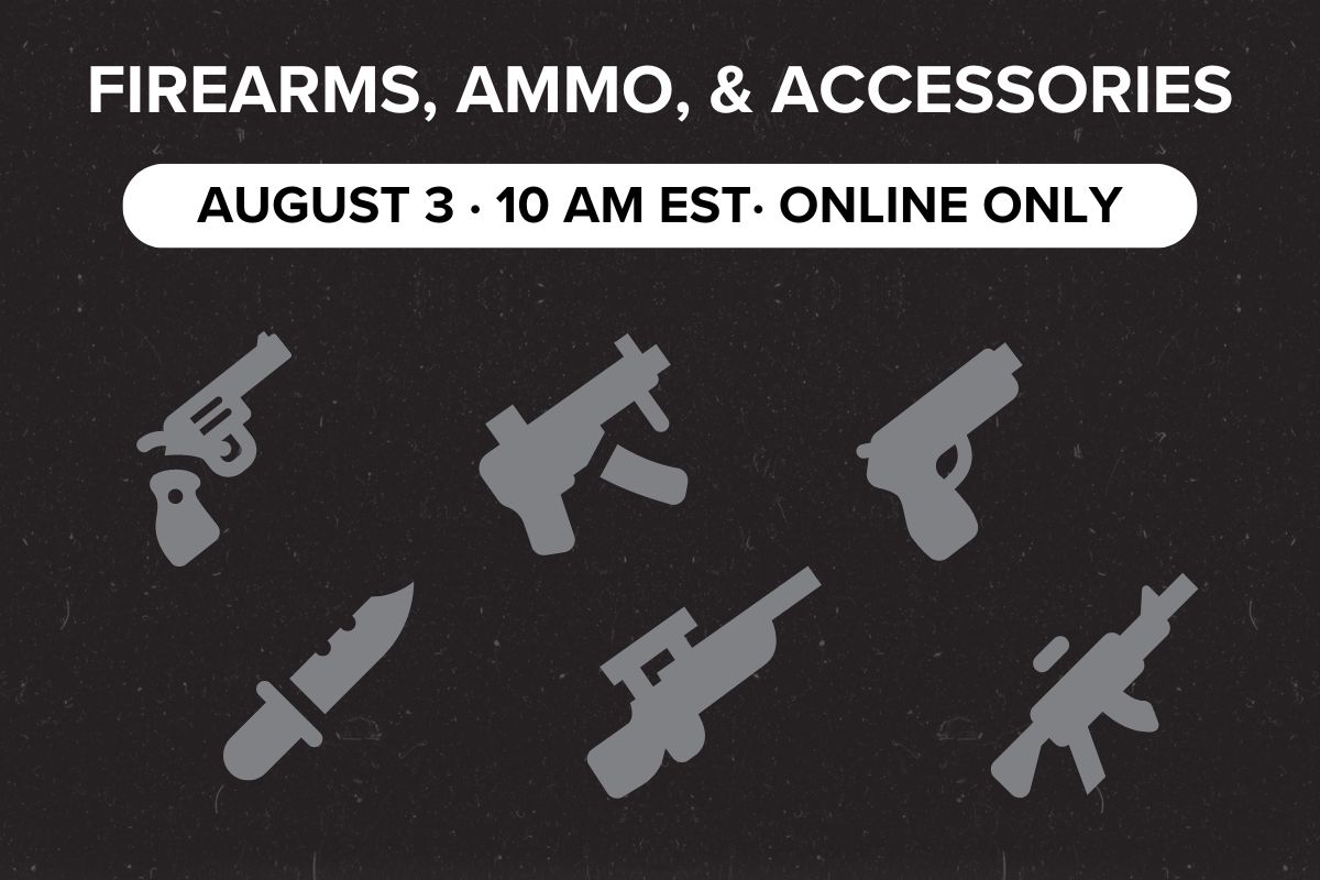 Firearms, Ammo, & Accessories | August 3