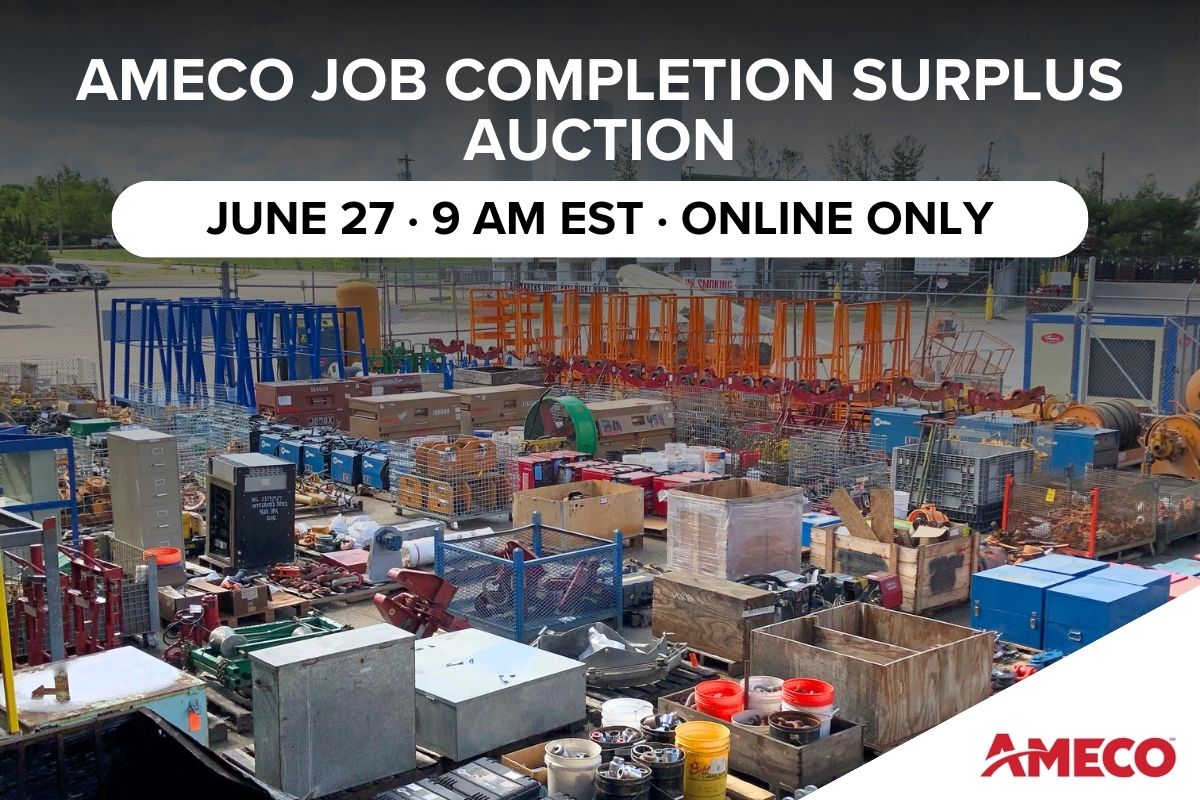 AMECO Job Completion Surplus Auction | June 27