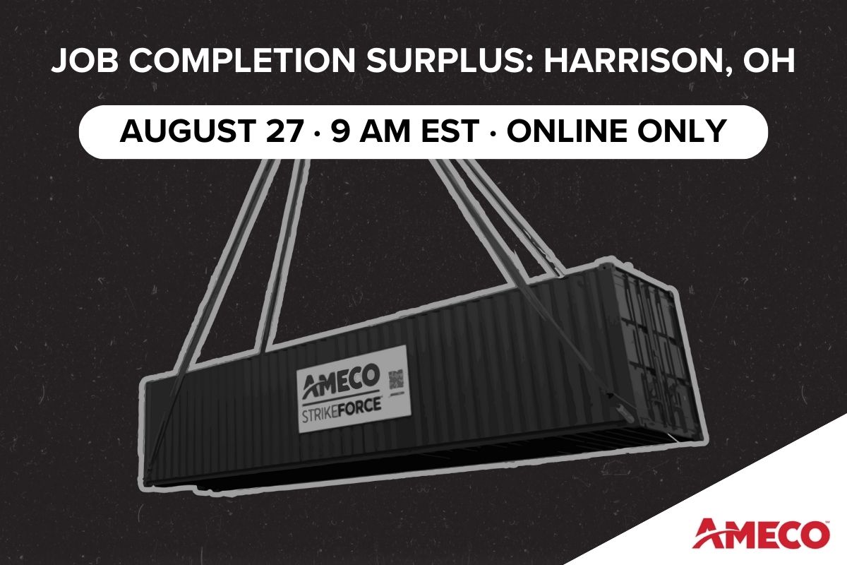 AMECO Job Completion Surplus Auction | August 27