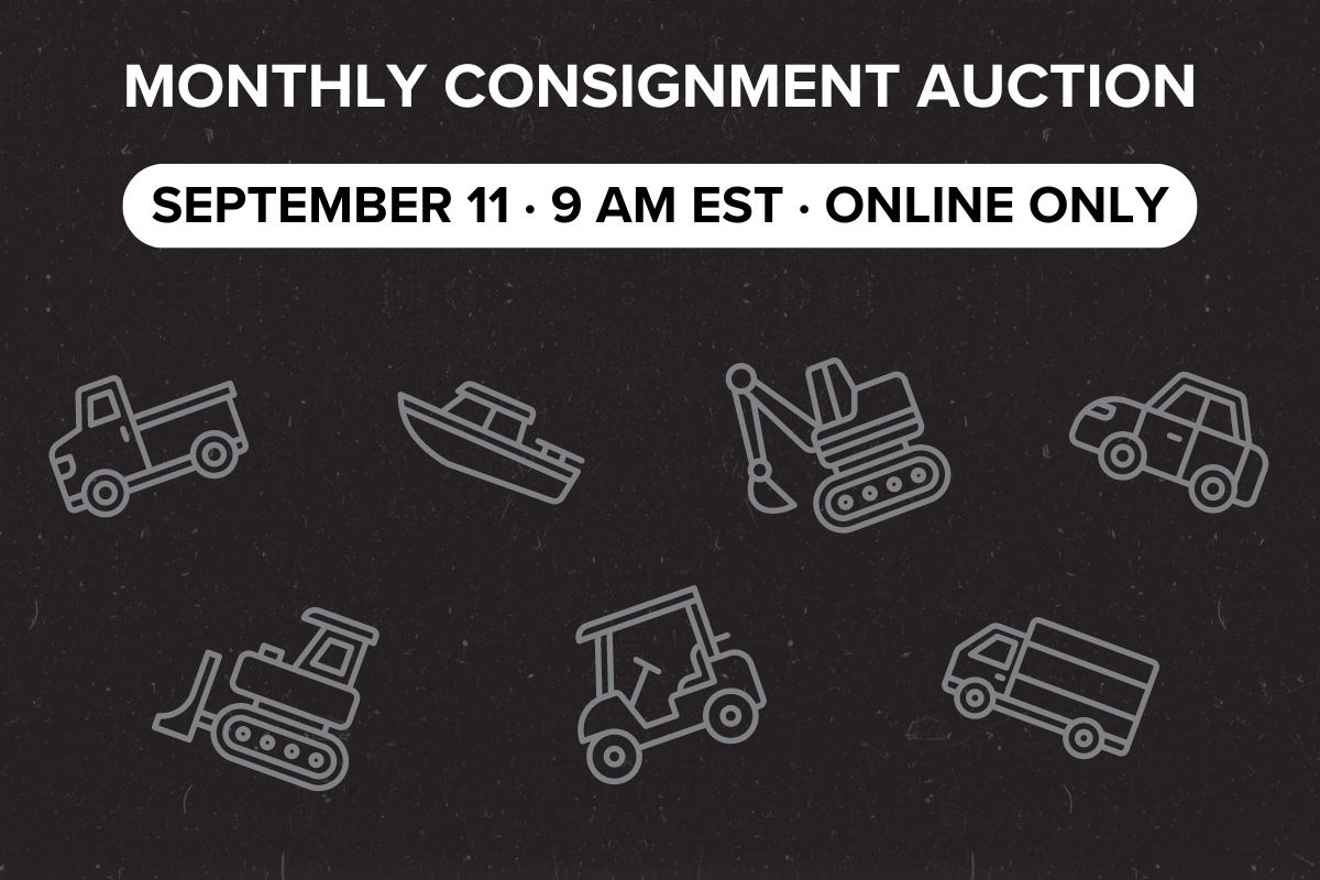 Monthly Consignment Auction | September 11