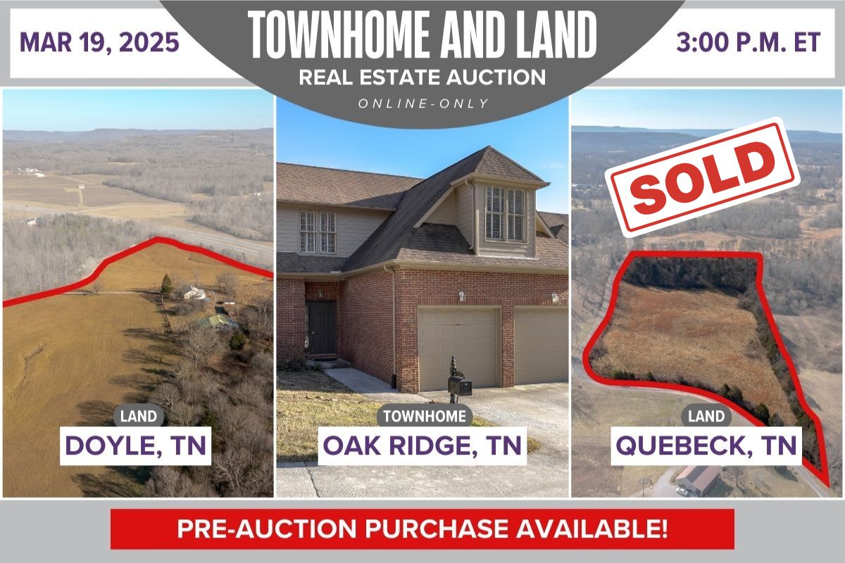 Townhome and Land Real Estate Auction | March 19